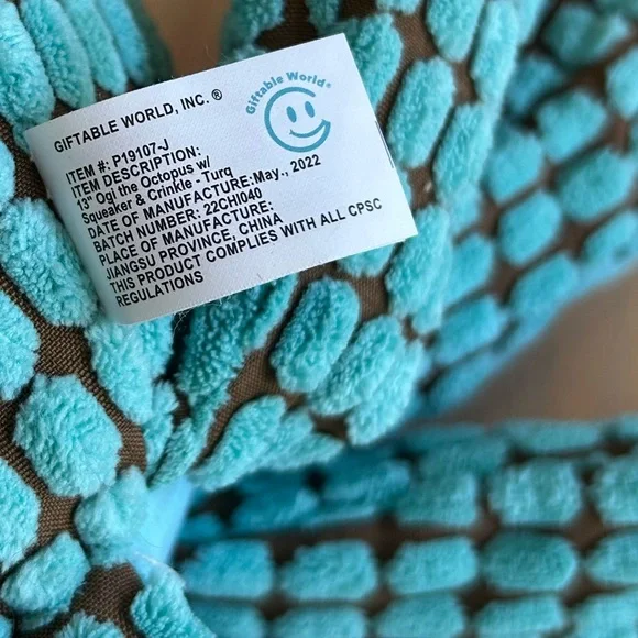 NEW bundle of 3 dog toys: octopus, rope tug, squishy nubby ball - Picture 7 of 9